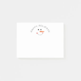 キュート雪だるまホワイトウィンターハッピーホリデーズ ポストイット