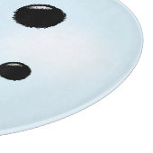 キュート雪だるま顔ウィンターホリデー雪だるま カッティングボード (角)