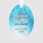 キュート雪だるま&スノースキーホリデー オーナメント (裏面)