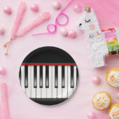 キュート音楽おもしろいパーティーピアノ紙プレート ペーパープレート (パーティー)