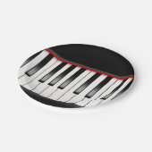 キュート音楽おもしろいパーティーピアノ紙プレート ペーパープレート (アングル)