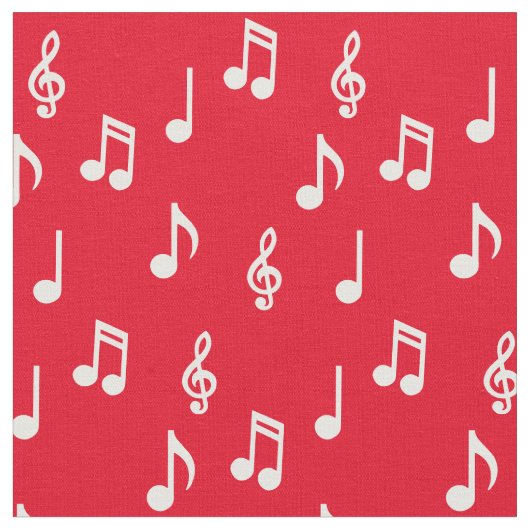 キュート音楽ノートミュージシャン先生 ファブリック (クローズアップ)