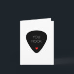 キュート音楽誕生日「You Rock」ギターパン カード<br><div class="desc">ギターヒーローに最適</div>