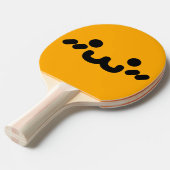 キュート顔オレンジ卓球ラケット 卓球ラケット (正面アングル)