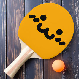 キュート顔オレンジ卓球ラケット 卓球ラケット