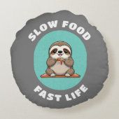 キュート食べかわいいスロッスグレイ ラウンドクッション (裏面)