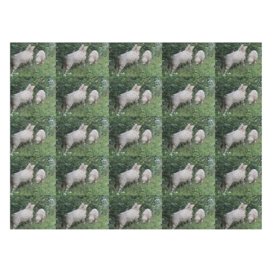 キュート食べヒツジ離れズテーブルクロス テーブルクロス (正面(横))