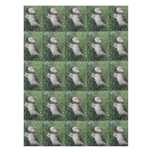 キュート食べヒツジ離れズテーブルクロス テーブルクロス (正面)