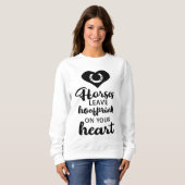 キュート馬好き馬術馬女性のカーボーイポニー スウェットシャツ (正面フル)