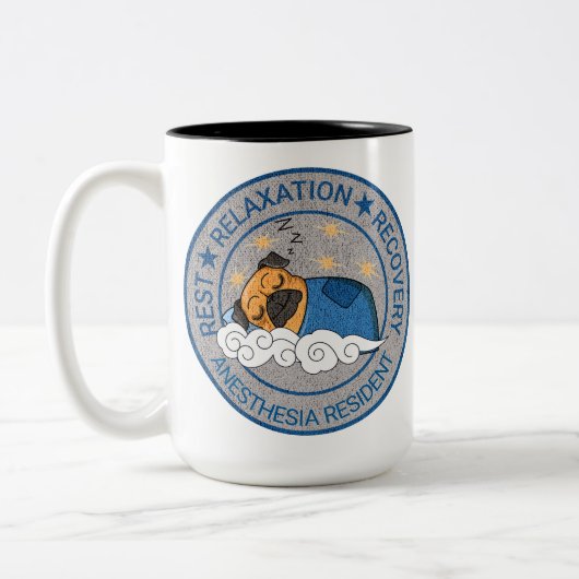 キュート麻酔/CRNAレストリラックスバリ ツートーンマグカップ (左)