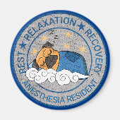 キュート麻酔/CRNAレストリラックスバリ マグネット (正面)