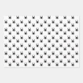 キュート黒オレンジスパイダー ラッピングペーパーシート (正面2)