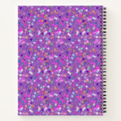 キュート黒丸ジャーナル常にスマイルタイポグラフィ ノートブック (裏面)