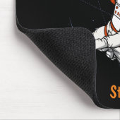 キュート黒宇宙飛行士宇宙空間銀河系バスケットボール マウスパッド (コーナー)