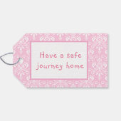 キュート黒髪バレリーナ「ありがとう」ギフトラベル ギフトタグ (裏面横)