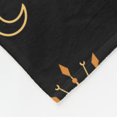 キュート黒黄房天シームレスパターン フリースブランケット (角)