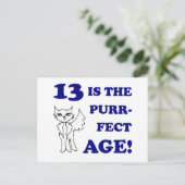 キュート13誕生日プレゼント ポストカード (スタンド正面)