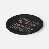 キュート30周年結婚を迎える ペーパープレート (アングル)