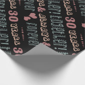 キュート30周年結婚を迎える ラッピングペーパー (角)