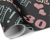 キュート30周年結婚を迎える ラッピングペーパー (ロールコーナー)