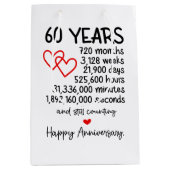 キュート60周年パーティー ミディアムペーパーバッグ (正面)