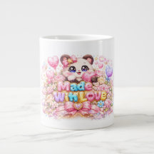 キュート かわいい メイドウィズラブ 猫 名前 淡いピンク フ
