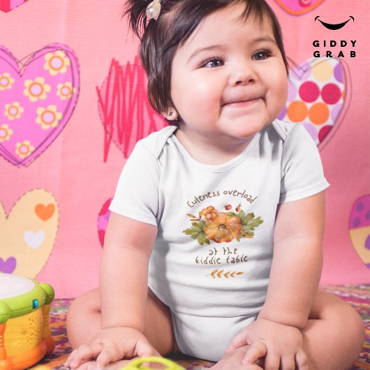 キュート&すごいスウィートサンクスギビングホリデー引用文 ベビーボディスーツ