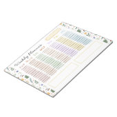 キュート&よくはしゃぐフローラパステル ノートパッド (アングル)