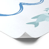 キュート・アイスランドの旅行地図 ポスター (角)