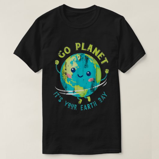 キュート・アース・デイ・プラネット50周年記念デーTee Tシャツ (デザイン正面)