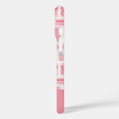 キュート・アートが提供するピンク・パターン・モノグラム Case-Mate iPhoneケース (裏面 / 左)