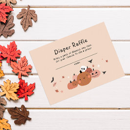 キュート ア リトル ブー ハロウィン おむつ ラッフル エンクロージャーカード