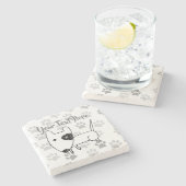 キュート・イングリッシュ・ブル・テリア ストーンコースター (横)