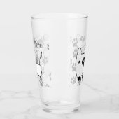 キュート・イングリッシュ・ブル・テリア タンブラーグラス (左)