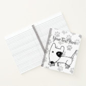 キュート・イングリッシュ・ブル・テリア ノートブック (内部)