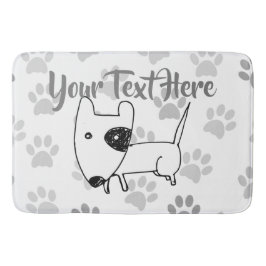 キュート・イングリッシュ・ブル・テリア バスマット