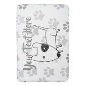 キュート・イングリッシュ・ブル・テリア バスマット (正面縦)