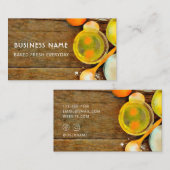 キュート&ウモダンッドウォーターカラーベーカリー名刺 名刺 (正面/裏面)