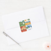 キュート&エデュケーション4シーズンズデザイン スクエアシール (封筒)