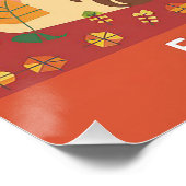 キュート&エデュケーション4シーズンズデザイン ポスター (コーナー)