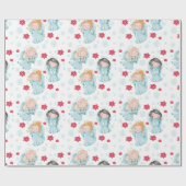 キュート・エンジェル・クリスマス ラッピングペーパー (フラット)
