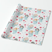 キュート・エンジェル・クリスマス ラッピングペーパー (アンロールド)