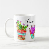 キュート&カラフルカッティ保ライフシンプルマグカップ コーヒーマグカップ (左)