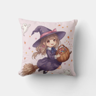 キュート・キャンディ・ウィッチ・ハロウィン・ピロー クッション