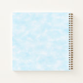 キュート《キリスト教》洗礼式や命名式ベビーペンギン飛行機ゲスト ノートブック (裏面)