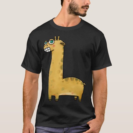 キュート・キリン・グラフィック Tシャツ (正面)