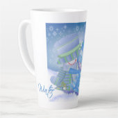 キュート・クリスマスウィンターブルース カフェラテマグ (左アングル)