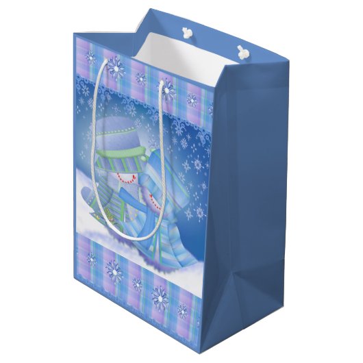 キュート・クリスマスウィンターブルース ミディアムペーパーバッグ (裏面アングル)