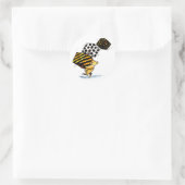 キュート・クリスマスベア ラウンドシール (バッグ)