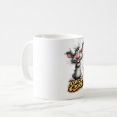 🐭💥 “キュート&クレイジー!”マグ☕😜 コーヒーマグカップ (正面左)